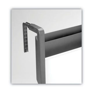 Quartet® Hanging File Pocket with Dry Erase Board, Three Pockets, Letter, Black (QRTOFD)