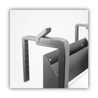Quartet® Hanging File Pocket with Dry Erase Board, Three Pockets, Letter, Black (QRTOFD)