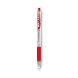 Pilot® EasyTouch Retractable Ballpoint Pen, Fine 0.7mm, Red Ink, Clear Barrel, Dozen (PIL32212)
