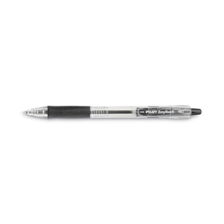 Pilot® EasyTouch Retractable Ballpoint Pen, Medium 1mm, Black Ink, Clear Barrel, Dozen (PIL32220)
