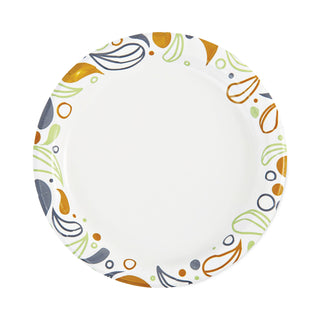 Boardwalk® Deerfield Printed Paper Plates, 6" Dia, Coated/Soak Proof, Multicolor, 250/Pack, 4 Packs/Carton (BWKDEER6PLT)