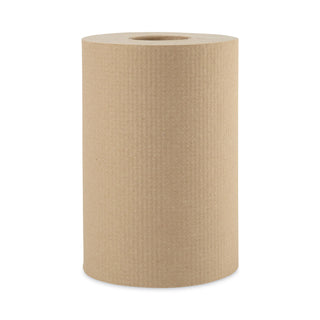 Boardwalk® Hardwound Paper Towels, 1-Ply, 8" x 350 ft, Natural, 12 Rolls/Carton (6252BW)