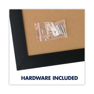Quartet® Home Decor Magnetic Combo Dry Erase with Cork Board on Bottom, 23 x 17, Espresso Wood Frame (QRT79275)