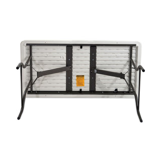 Iceberg IndestrucTables Too 1200 Series Folding Table, 96w x 30d x 29h, Platinum (ICE65233)