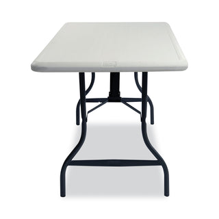 Iceberg IndestrucTables Too 1200 Series Folding Table, 96w x 30d x 29h, Platinum (ICE65233)