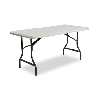 Iceberg IndestrucTables Too 1200 Series Folding Table, 96w x 30d x 29h, Platinum (ICE65233)