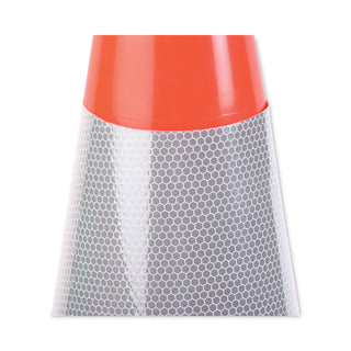 Tatco Traffic Cone, 28h x 14w x 14d, Orange/Silver (TCO25900)