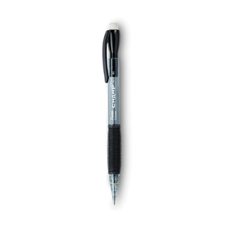 Pentel® Champ Mechanical Pencil, 0.5 mm, HB (#2.5), Black Lead, Translucent Gray Barrel, Dozen (PENAL15A)