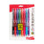 Pentel® R.S.V.P. RT Retractable Ballpoint Pen, 1mm, Assorted Ink, Clear Barrel, 8/Pack (PENBK93CRBP8M)