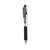 Pentel® WOW! Retractable Gel Pen, Medium 0.7 mm, Black Ink, Clear/Black Barrel, Dozen (PENK437A)