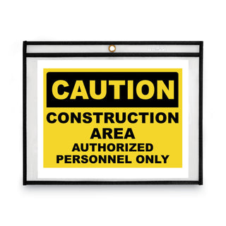 C-Line® Shop Ticket Holders, Stitched, Both Sides Clear, 75 Sheets, 12 x 9, 25/Box (CLI49912)