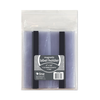 C-Line® Clear Magnetic Label Holders, Side Load, 6 x 2.5, Clear, 10/Pack (CLI87825)