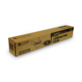 C-Line® Cleer Adheer Self-Adhesive Laminating Film, 2 mil, 24" x 50 ft, Gloss Clear (CLI65050)