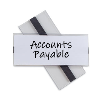 C-Line® Clear Magnetic Label Holders, Side Load, 6 x 2.5, Clear, 10/Pack (CLI87825)