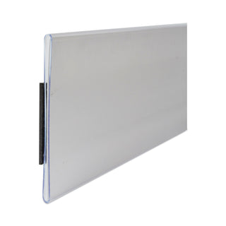 C-Line® HOL-DEX Magnetic Shelf/Bin Label Holders, Side Load, 2" x 6", Clear, 10/Box (CLI87247)