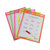 C-Line® Reusable Dry Erase Pockets, 9 x 12, Assorted Neon Colors, 10/Pack (CLI40810)