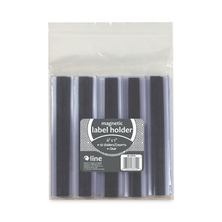 C-Line® Clear Magnetic Label Holders, Side Load, 6 x 1, Clear, 10/Pack (CLI87810)