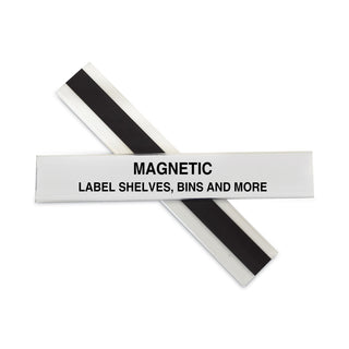 C-Line® HOL-DEX Magnetic Shelf/Bin Label Holders, Side Load, 1" x 6", Clear, 10/Box (CLI87227)