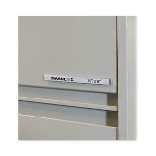 C-Line® HOL-DEX Magnetic Shelf/Bin Label Holders, Side Load, 1/2" x 6", Clear, 10/Box (CLI87207)