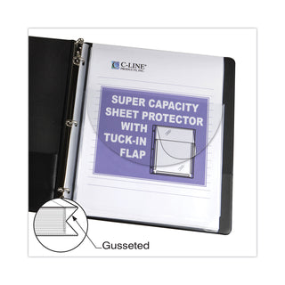 C-Line® Super Capacity Sheet Protectors with Tuck-In Flap, 200", Letter Size, 10/Pack (CLI61027)