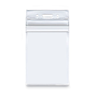 Advantus Resealable ID Badge Holder, Vertical, 3.68 x 5, Clear, 50/Pack (AVT75524)