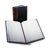 Boorum & Pease® Record/Account Book, Black/Red Cover, Record Rule, 14 1/8 x 8 5/8, 500 Pages (ESS9500R)
