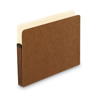 Pendaflex® Standard Expanding File Pockets, 3.5" Expansion, Letter Size, Red Fiber, 25/Box (ESS1524EOX)