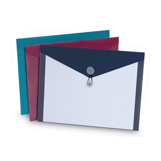 Pendaflex® Poly Envelopes, Letter Size, Assorted Colors, 4/Pack (ESS90016)