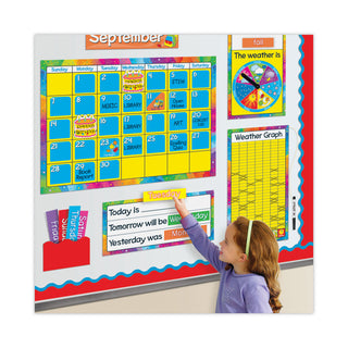 TREND® Year Around Calendar Bulletin Board Set, 22" x 17" (TEPT8096)