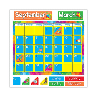 TREND® Year Around Calendar Bulletin Board Set, 22" x 17" (TEPT8096)