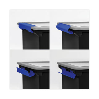 Storex Portable File Tote with Locking Handles, Letter/Legal Files, 18.5" x 14.25" x 10.88", Black/Silver (STX61543U01C)