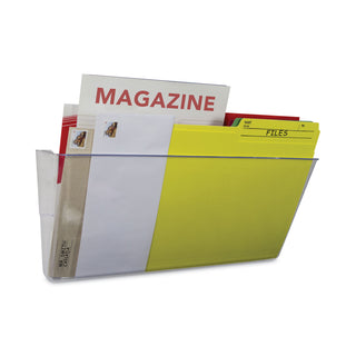 Storex Wall File, Legal, 16 x 7, Single Pocket, Clear (STX70207U06C)