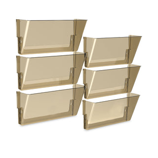 Storex Wall File, Legal, 16 x 7, Single Pocket, Smoke (STX70208U06C)