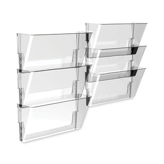 Storex Wall File, Letter, 13 x 7, Single Pocket, Clear (STX70213U06C)