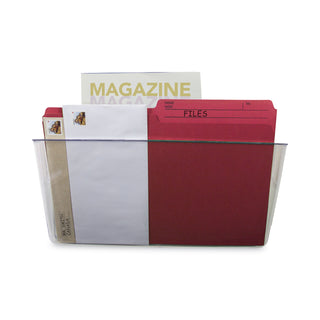 Storex Wall File, Letter, 13 x 7, Single Pocket, Clear (STX70213U06C)