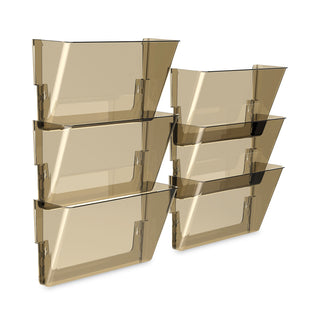 Storex Wall File, Letter, 13 x 7, Single Pocket, Smoke (STX70220U06C)