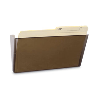 Storex Wall File, Letter, 13 x 7, Single Pocket, Smoke (STX70220U06C)