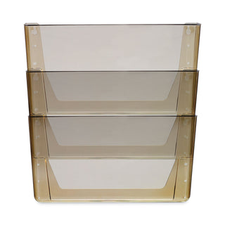 Storex Wall File, Legal 16 x 14, Three Pocket, Smoke (STX70247U06C)
