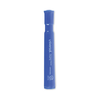 Universal® Chisel Tip Permanent Marker, Broad Chisel Tip, Blue, Dozen (UNV07053)