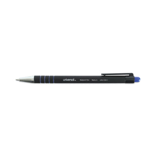 Universal® Ballpoint Pen, Retractable, Medium 1 mm, Blue Ink, Blue Barrel, Dozen (UNV15511)