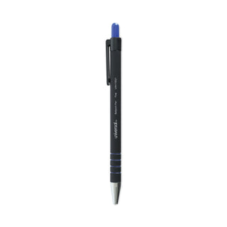 Universal® Ballpoint Pen, Retractable, Fine 0.7 mm, Blue Ink, Blue Barrel, Dozen (UNV15521)