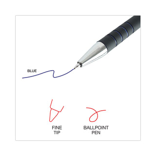 Universal® Ballpoint Pen, Retractable, Fine 0.7 mm, Blue Ink, Blue Barrel, Dozen (UNV15521)
