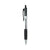 Universal® Comfort Grip Ballpoint Pen, Retractable, Medium 1 mm, Black Ink, Clear Barrel, Dozen (UNV15530)