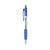 Universal® Comfort Grip Ballpoint Pen, Retractable, Medium 1 mm, Blue Ink, Clear Barrel, Dozen (UNV15531)