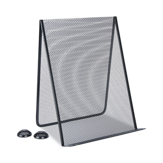 Universal® Metal Mesh Document Holder Free Standing, 35 Sheet Capacity, Metal, Black (UNV20027)