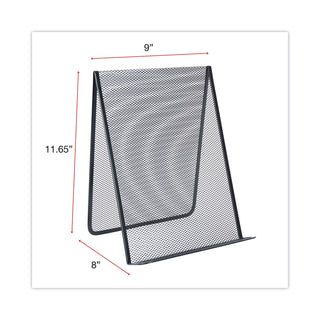 Universal® Metal Mesh Document Holder Free Standing, 35 Sheet Capacity, Metal, Black (UNV20027)
