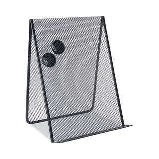 Universal® Metal Mesh Document Holder Free Standing, 35 Sheet Capacity, Metal, Black (UNV20027)