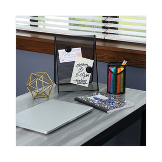 Universal® Metal Mesh Document Holder Free Standing, 35 Sheet Capacity, Metal, Black (UNV20027)