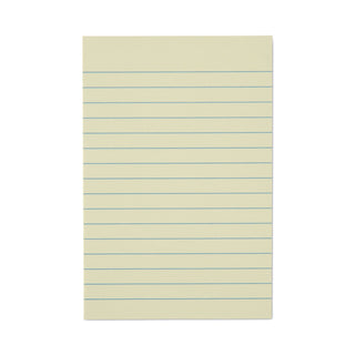 Universal® Recycled Self-Stick Note Pads, Note Ruled, 4" x 6", Yellow, 100 Sheets/Pad, 12 Pads/Pack (UNV28073)