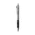 Universal® Comfort Grip Gel Pen, Retractable, Medium 0.7 mm, Black Ink, Silver Barrel, Dozen (UNV39720)